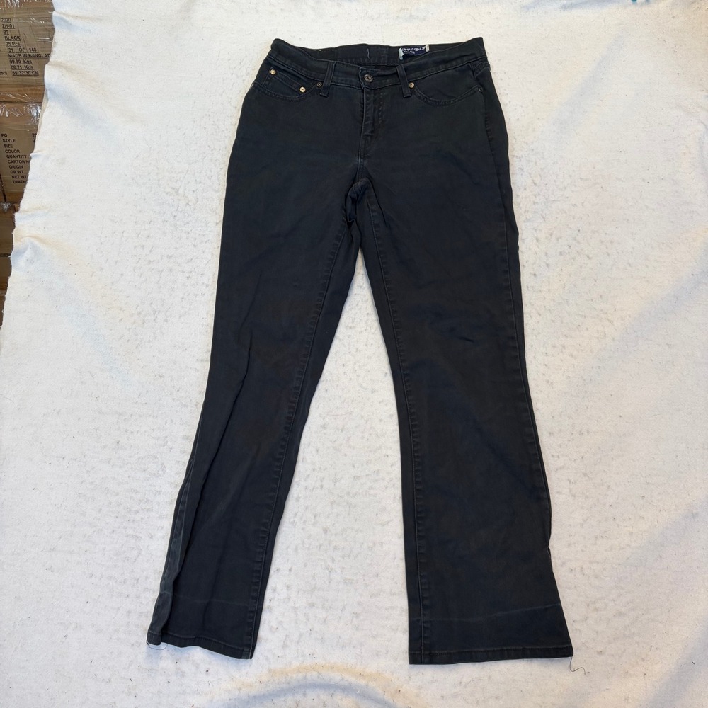 Levi's 550 Relaxed Tapered Jeans Womens 10 Medium Black Denim